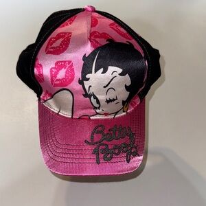 2000’s Hot Pink and Glittery‎ Betty Boop SnapBack Hat 💋